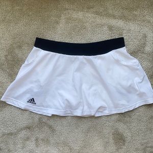 ADIDAS White Climalite Tennis Skirt Skort L